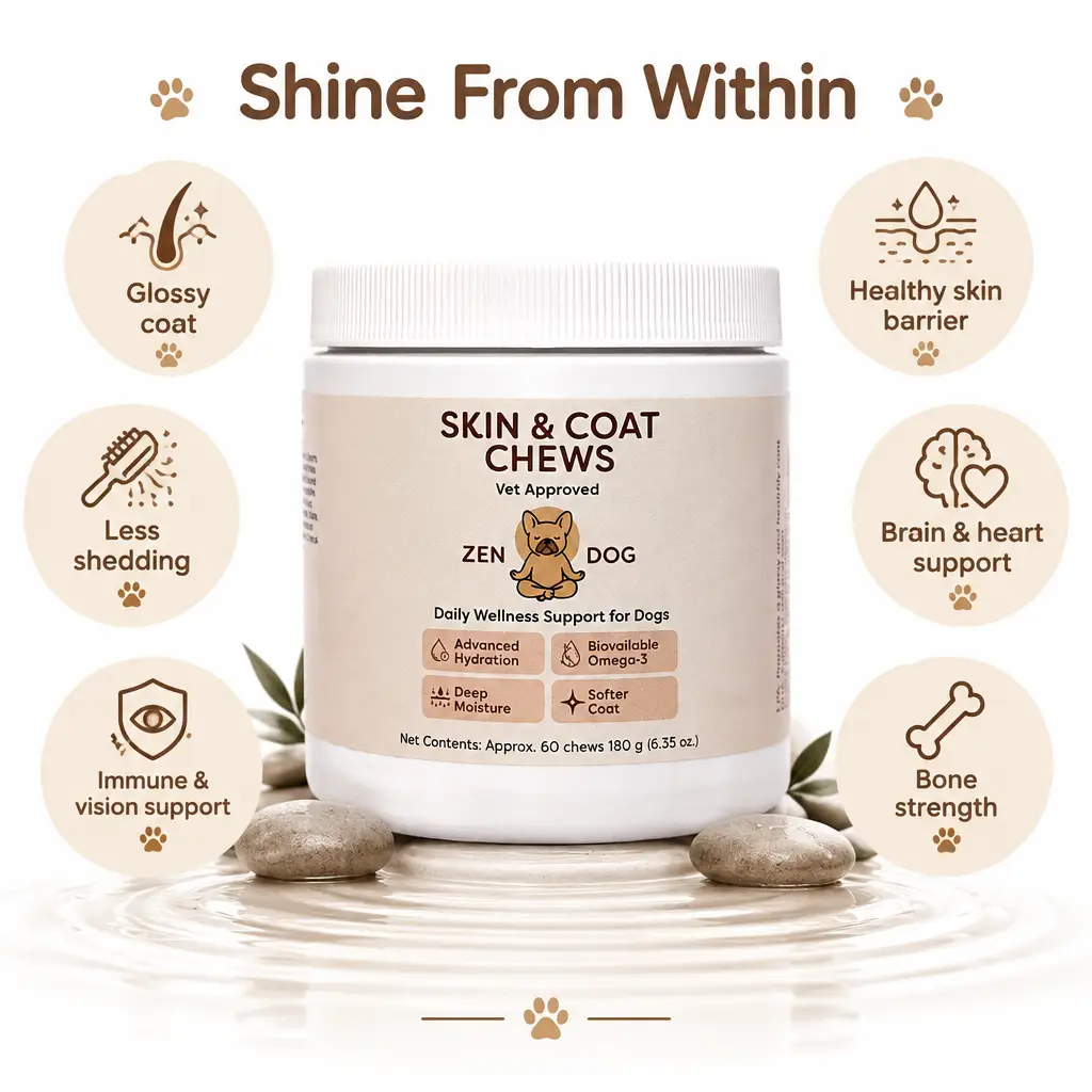 Zen Dog Skin & Coat Chews - Zen Dog